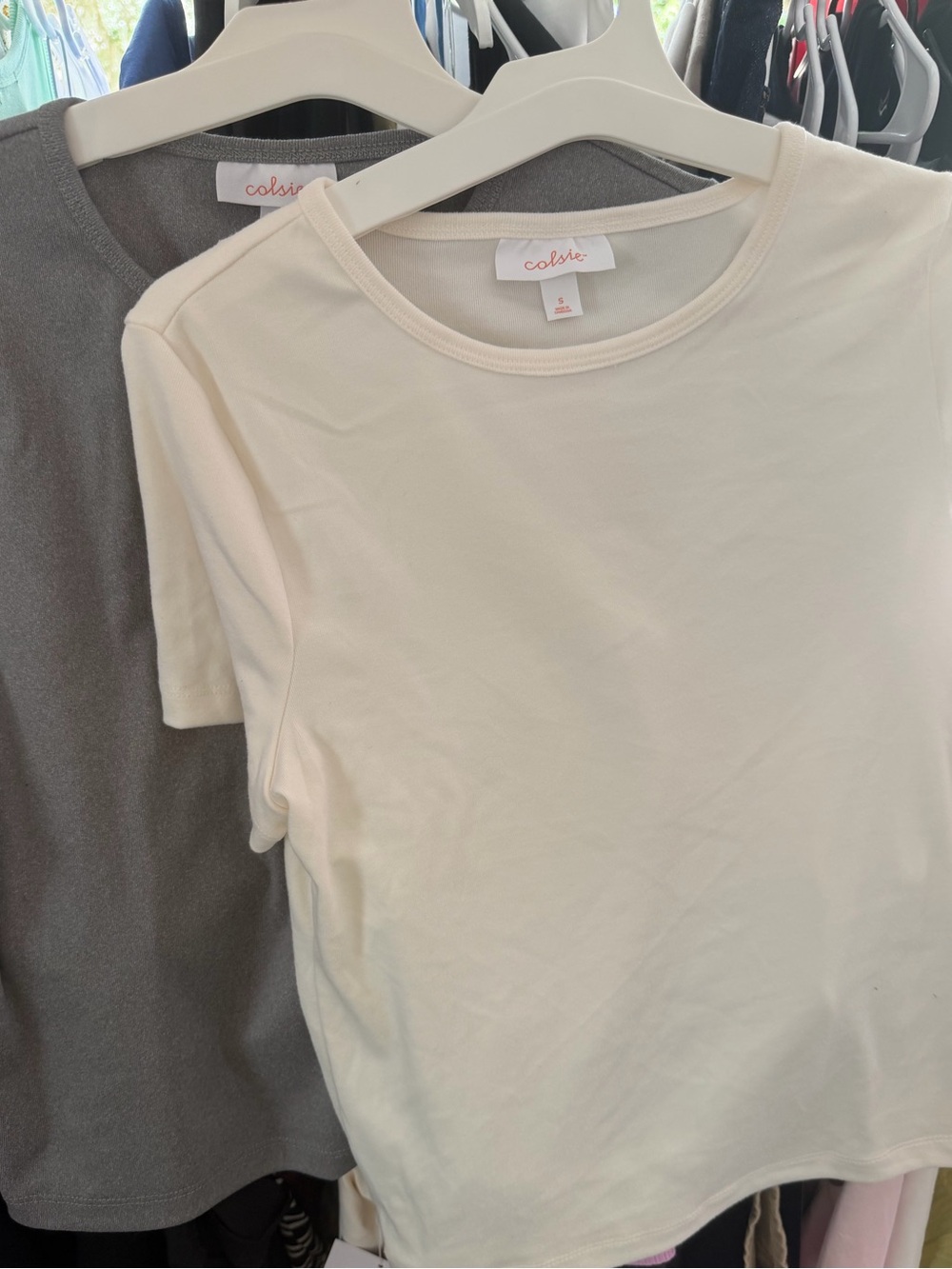 Two pack of Colsie solid tees